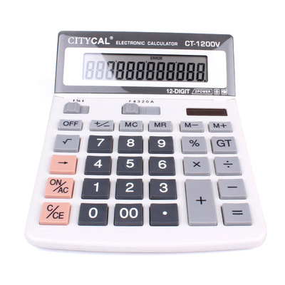 Long hair Calculator to work in an office Supplies Finance computer Double source solar energy Plastic computer Por