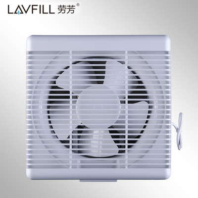 LAVFILL劳芳12寸单向风压排气扇百叶窗换气扇抽油烟排风强抽风机