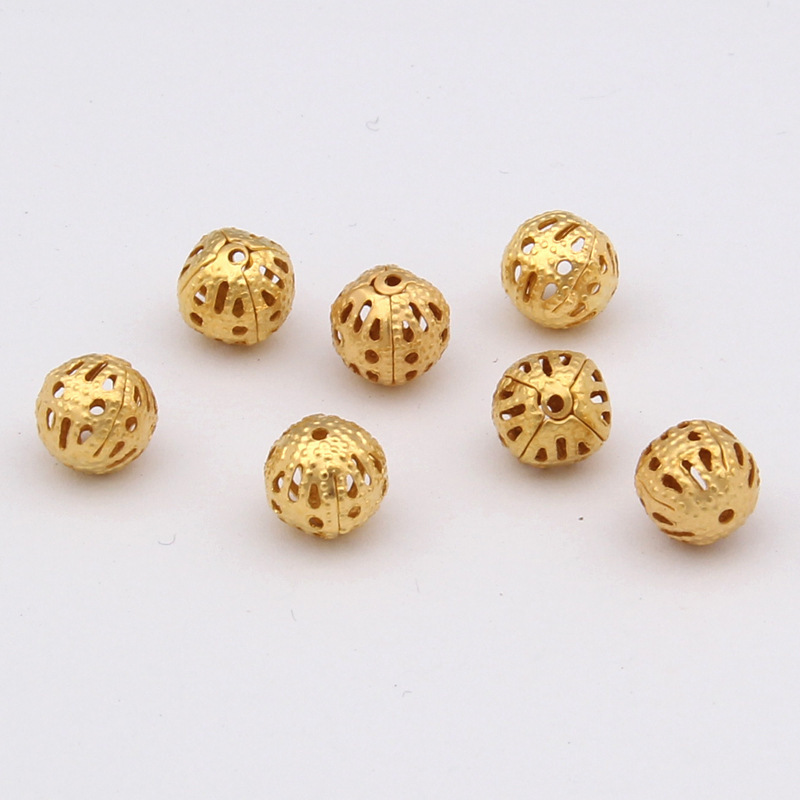 DIY handmade jewelry accessories in Stock Flower Ball hollow ball 4mm-16mm specifications complete 1000 PCs/bag