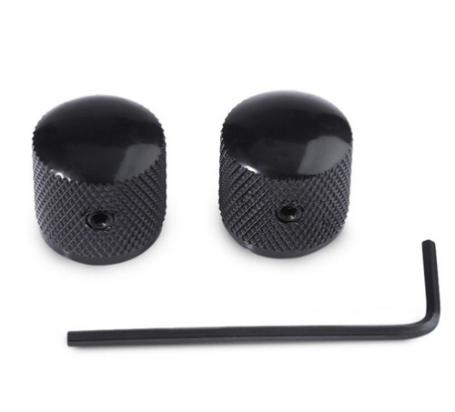 Electric guitar metal volume tuners, bass volume tuners, perforated iron knobs, volume knob switch caps
