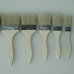 Factory direct sales, mid-range white wood handle paintbrush, customizable processing, good quality, favorable price