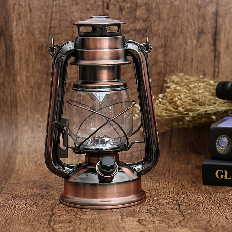 Wholesale Retro LED Kerosene Lamp Battery Lantern Lamp White LED