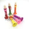 Children's wooden toy, mobile phone, backpack, cartoon bag decoration, realistic music whistle