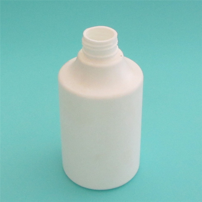 加工定制衛浴産品圓形內膽包裝瓶300ml本色HDPE材質吹塑包裝