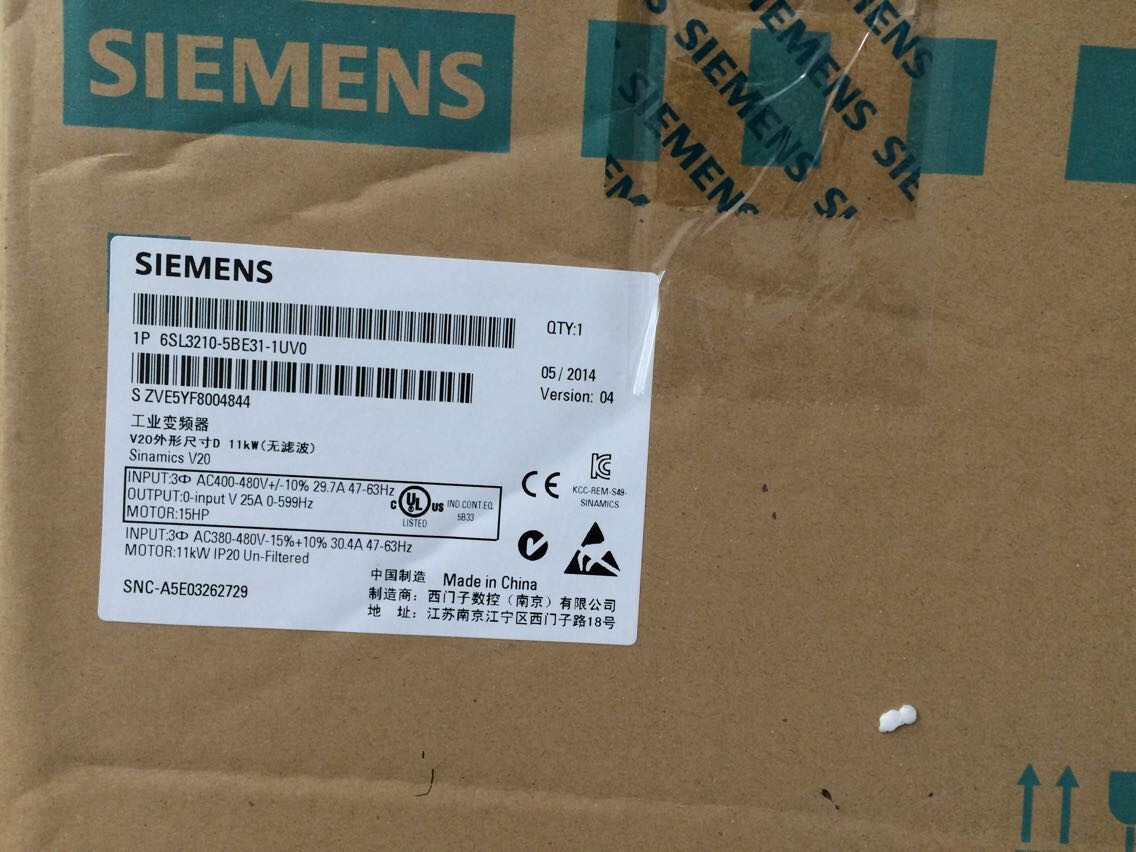 6SL3210-5BE31-1CV0 V20Ƶ 6SL3 210-5BE31-1CV0 11KW