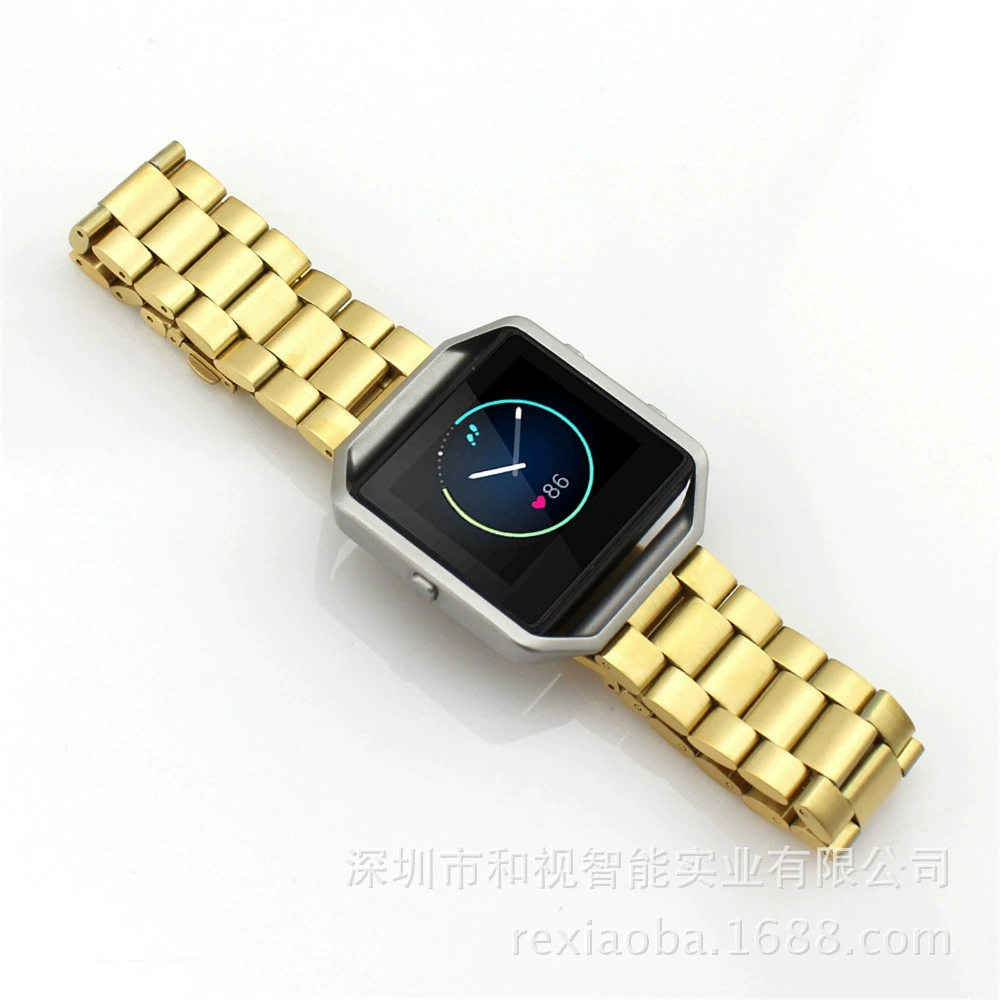 Подходит для стального ремня Fitbit Blaze из нержавеющей стали, три стальных ремня Fitbit Blaze