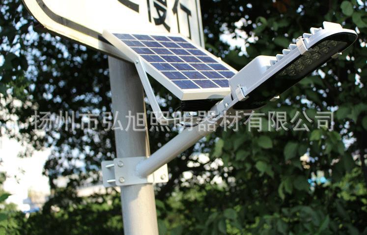 扬州弘旭销售超亮户外太阳能一体化挑臂led路灯