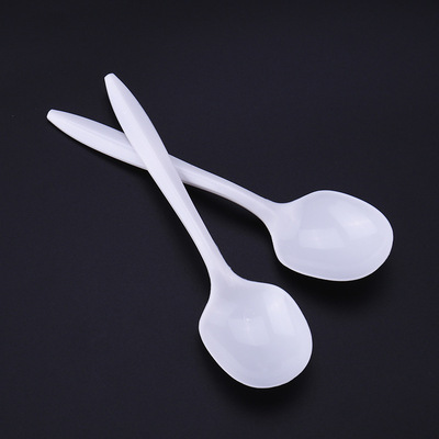 Disposable tableware Small plastic spoon 25 Yogurt Cake ice cream Dessert Spoon