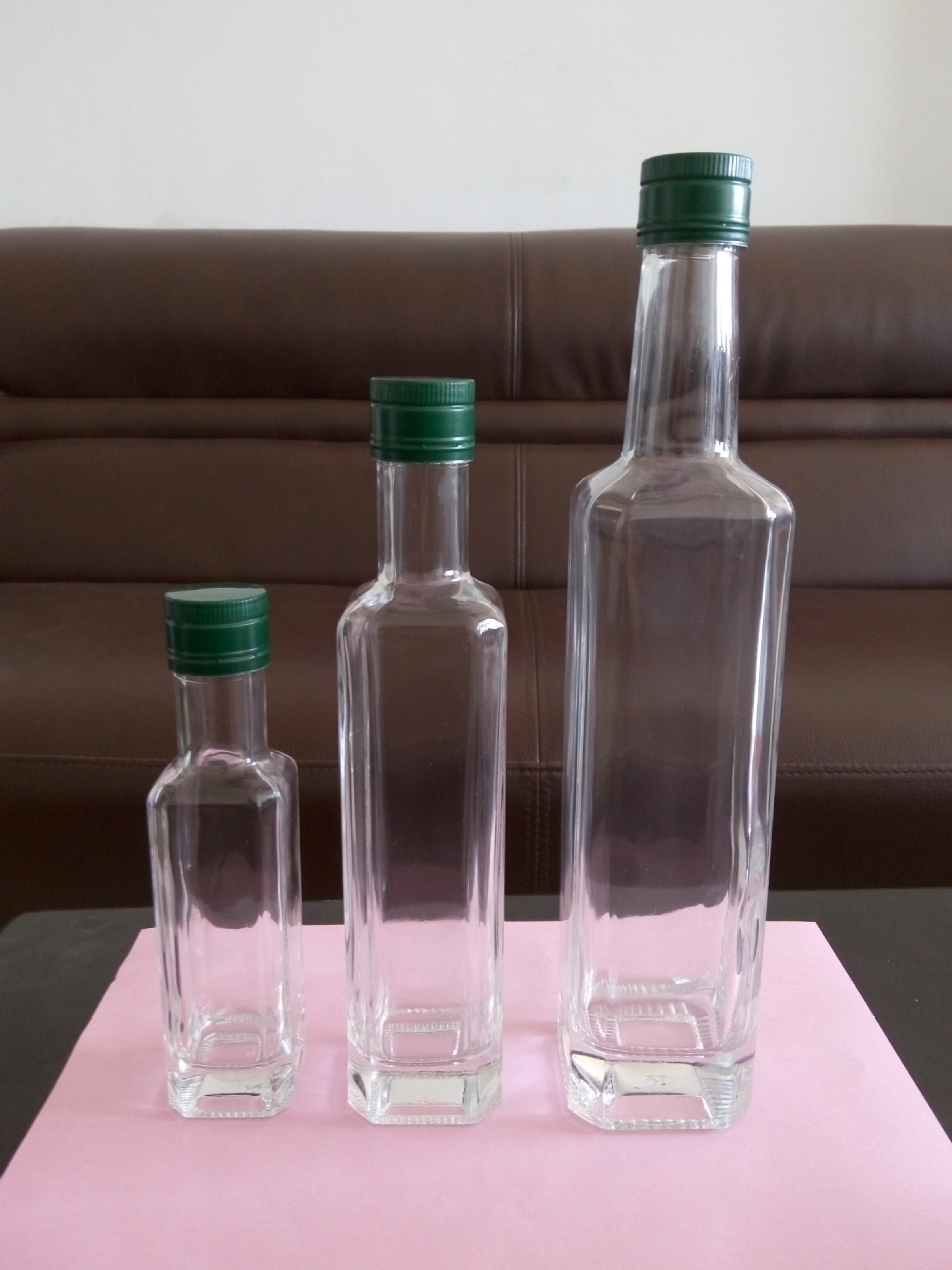 厂家定做 茶油瓶 透明茶油玻璃瓶 核桃油瓶250ml500ml750ml