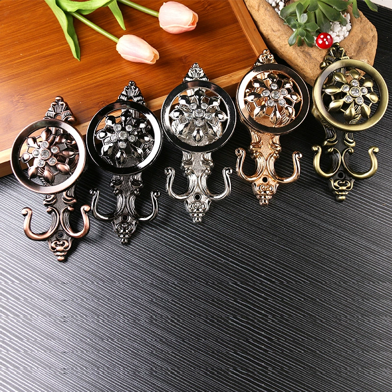 Дуо человек фабрика лепесток сплава цинка двойной открытый Крюк Аксессуары для штор занавес крючок настенный крючок оптом и в розницу