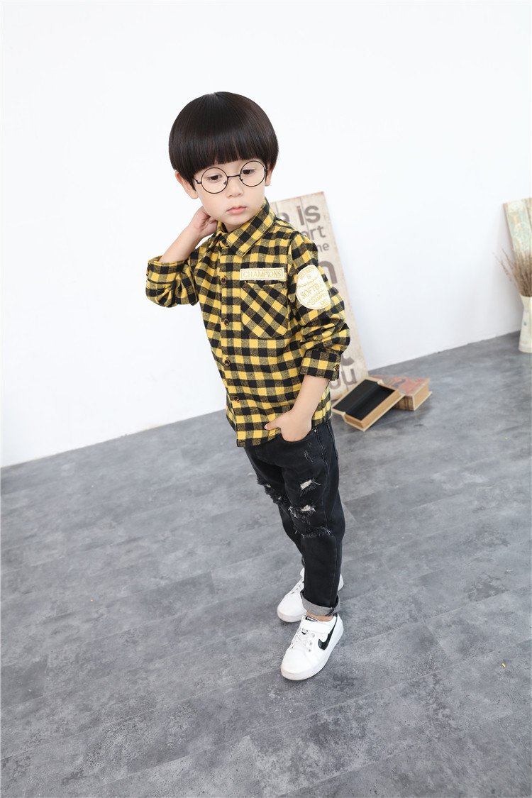 Chemise garcon à manche longue - Ref 2077353 Image 24