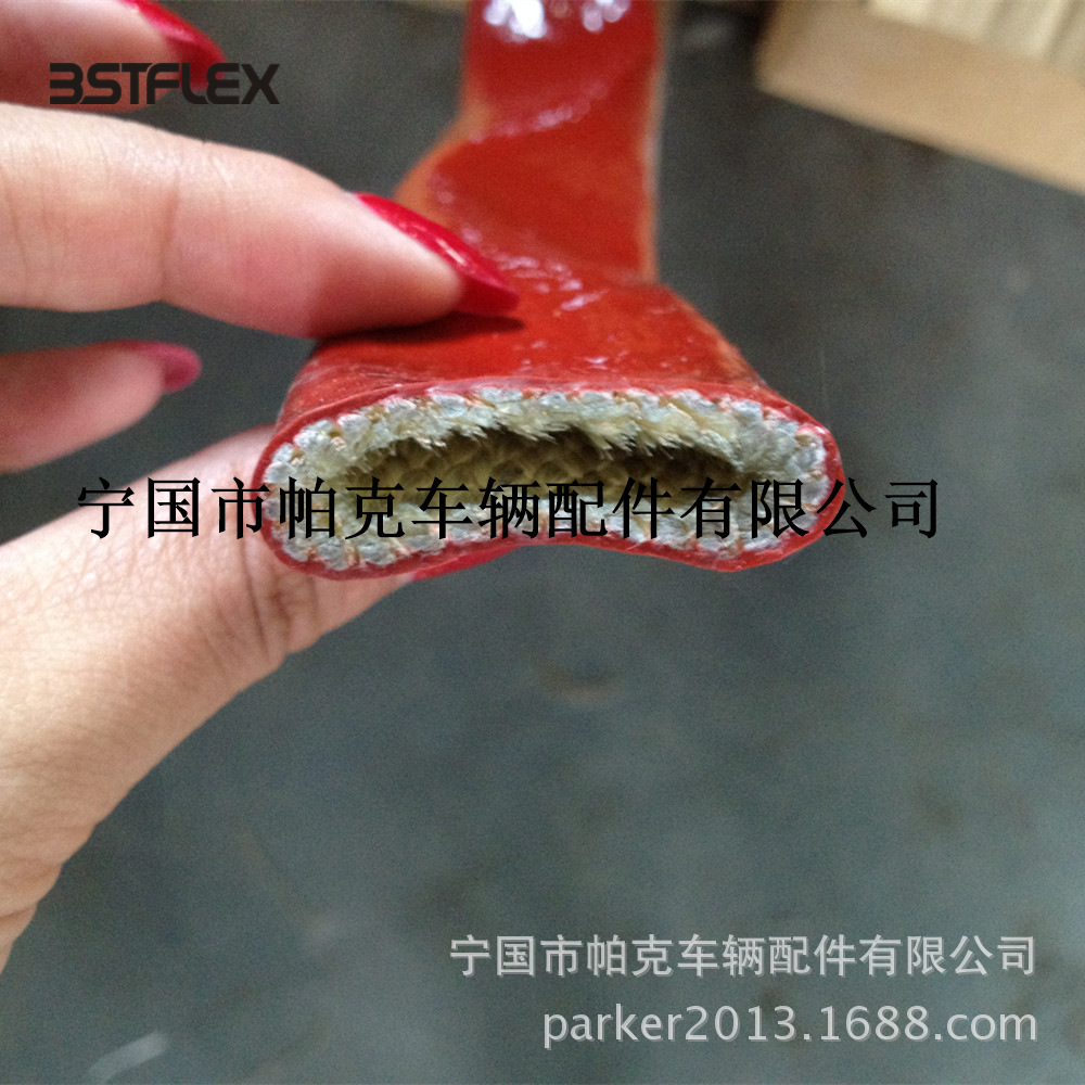 Orange red fireproof and high temperature resistant pipe