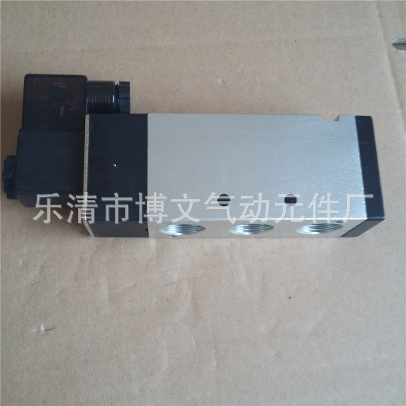 供应4V410-15电磁阀 二位五通单电控 口径4分PT1/2 DC24V AC220V