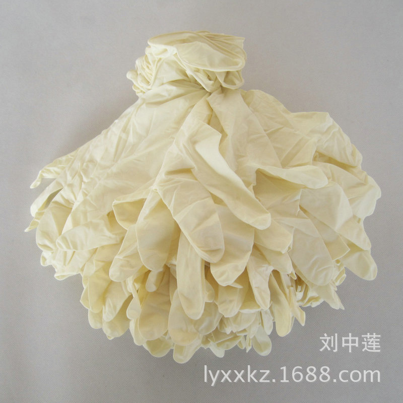 供应一次性乳胶手套12寸无粉麻面无尘净化乳胶手套丁晴手套