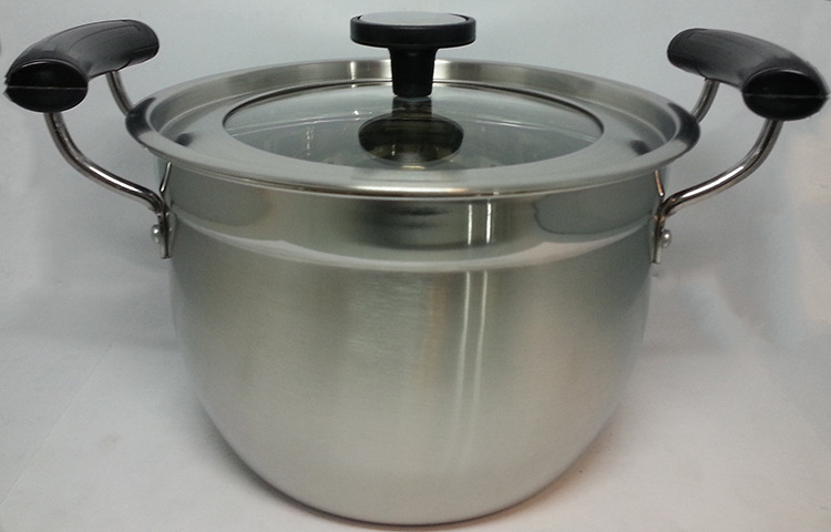 Factory direct sales of stainless steel soup pot, Korean-style single-bottom pot, household multi-functional double-ear soup pot, stewing pot, four-piece set detail image 12
