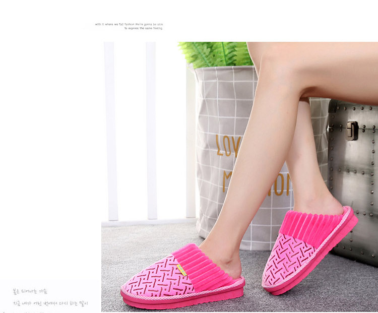 Pantoufles enfants en suède pour hiver - semelle coton - Ref 1004947 Image 46