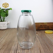 大肚子饮料玻璃瓶500毫升透明优良果汁玻璃瓶  厂家供应批货
