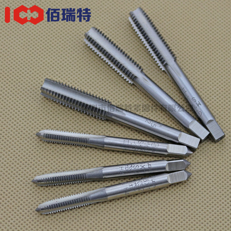 牙套专用机用直槽丝锥高速钢钻头丝攻粗牙螺纹M2-M16金属攻牙专用
