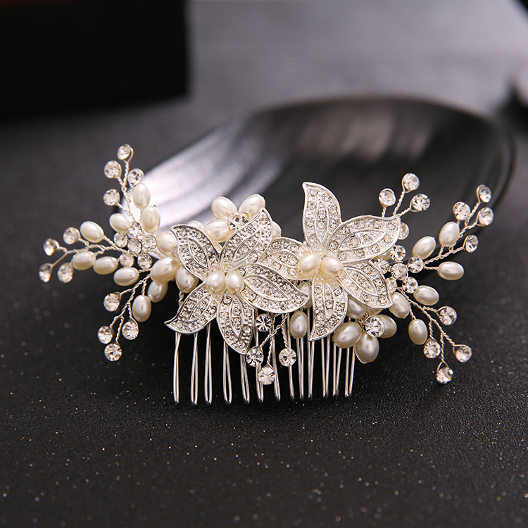  Bridal wedding dress headdress stage performance evening dress hair accessories