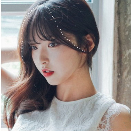 Air bangs wig invisible full bangs with sideburns natural air bangs high temperature silk wig BB clip
