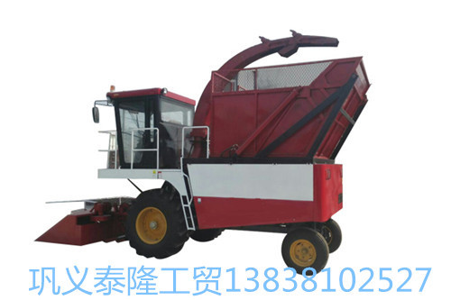 陕西厂家直销玉米秸秆青储饲料机自走式青储收割机 配套动力103KW