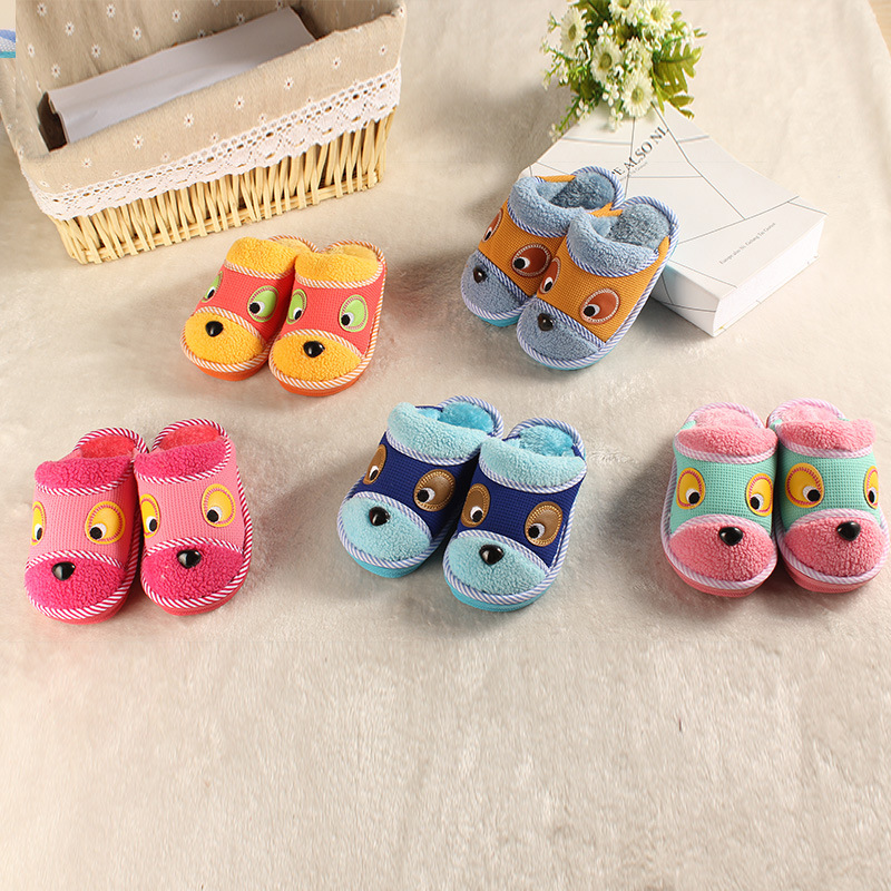 Pantoufles enfants en suède pour printemps - semelle plastique - Ref 1015986 Image 6