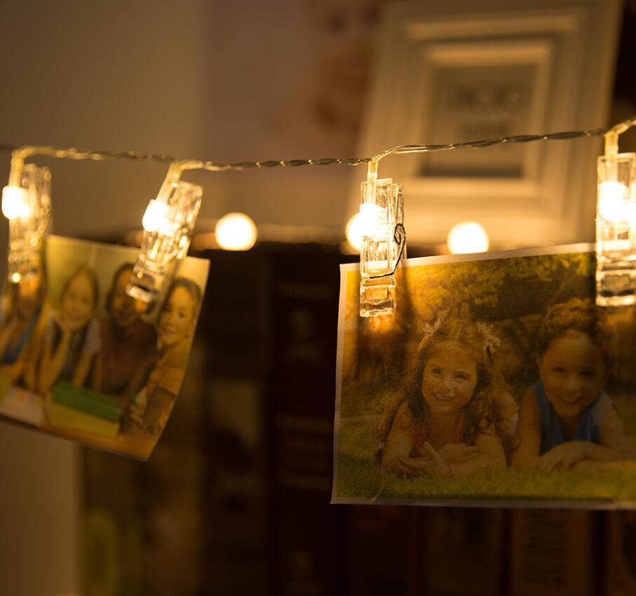 LED夹子灯电池盒灯串浪漫婚庆发光USB照片夹子灯串遥控求婚表白灯