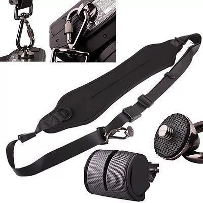 Camera, straps, suspenders