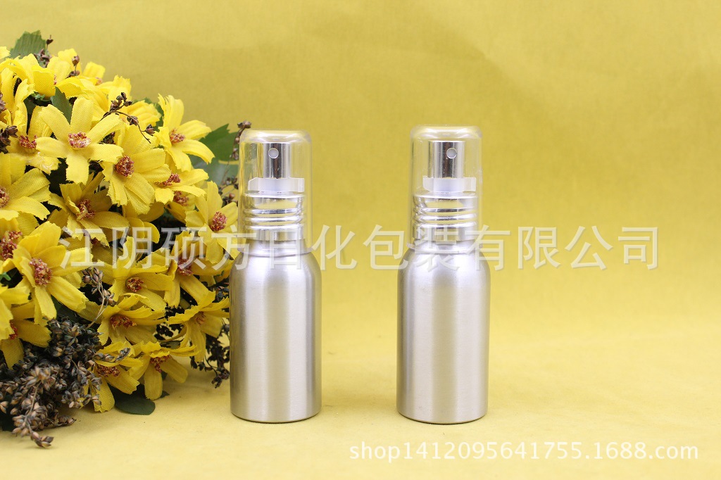 供应50ml铝罐 36*83mm 螺牙喷雾瓶 金属瓶