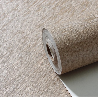 素色PVC工程牆紙 酒店賓館裝修壁紙特價麻布紋牆布 純色加厚壁紙