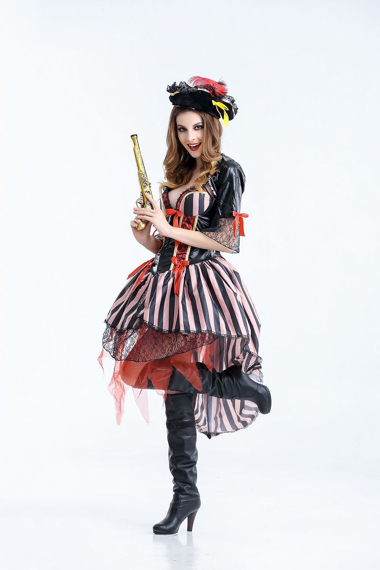 Pirates Of The Caribbean Cosplay Dress Performance NSQHM79017