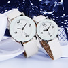 Fresh fashionable swiss watch for leisure, paired watches for beloved, Korean style