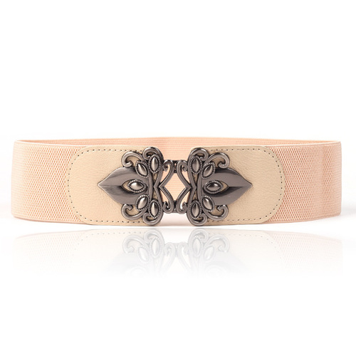 Matching dress, fashionable women's wide girdle elastic elastic belt, versatile women's wide belt decoration wholesale