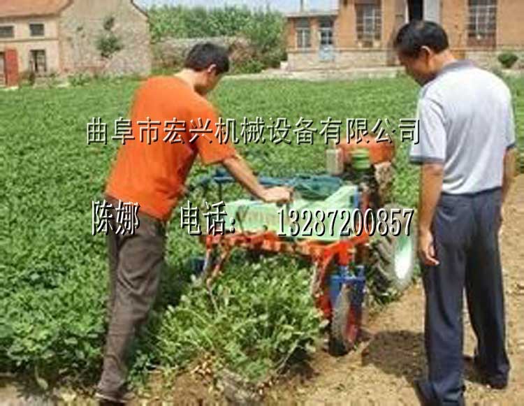 手扶车带动的花生手机 收获机机价格