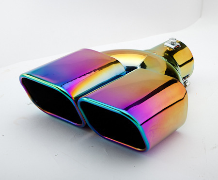 Supply color series car tail throat tail pipe car exhaust pipe muffler modified stainless steel tail throat 68CM