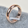 Glossy ring for beloved, Korean style, 18 carat, simple and elegant design