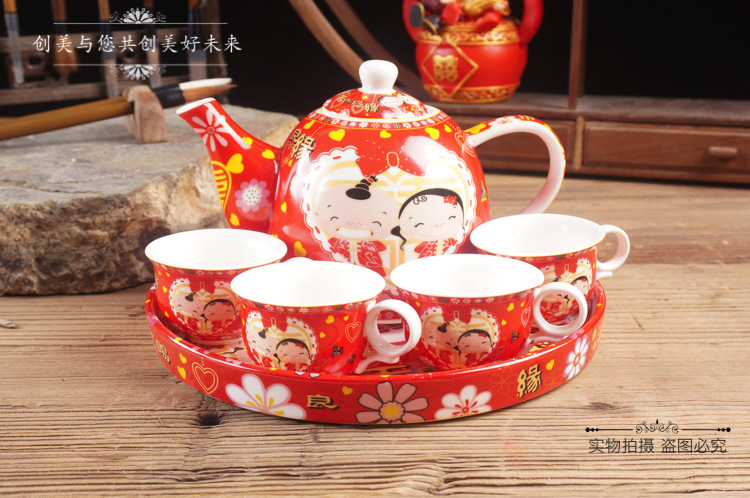 天賜良緣維也茶具4杯-1