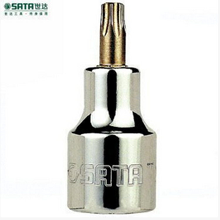 SATA世达12.5MM系列50MM长花形旋具套筒大飞短花件 24101-24109