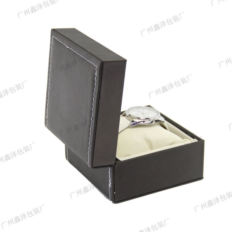 厂家批发pu手表盒 翻盖手表包装盒PU礼品盒手表包装盒手表盒子