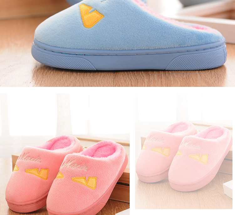 Pantoufles enfants en suède pour hiver - semelle coton - Ref 1004947 Image 23