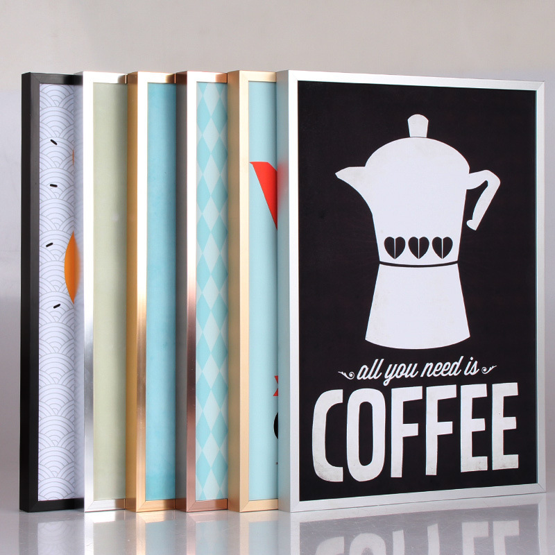 Platinum Zan Aluminum Alloy A4 Photo Frame Wall Business License Photo Poster Advertising Frame Decorative Picture Frame Wholesale