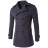 New high quality men double breasted overcoat coat coat