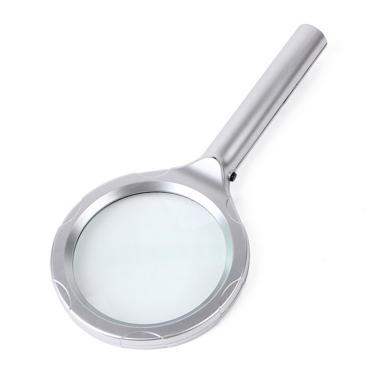 带灯阅读放大镜LED光源高倍放大镜73MM手持式放大镜 8B-3