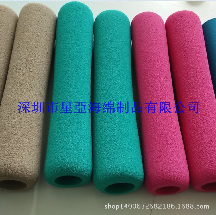 厂家供应三角握把NBR海绵护套 室内运动器材防震橡胶管