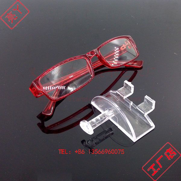 批发采购饰品展示架-透明卡槽眼镜托 眼镜店简