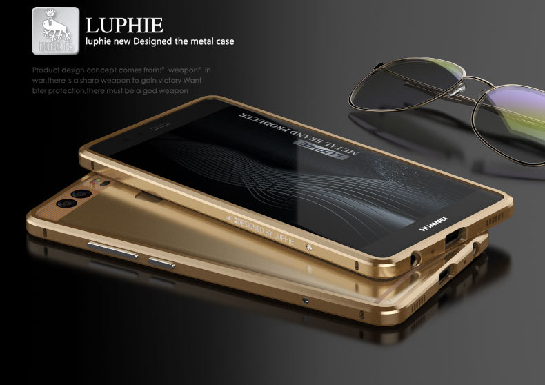 Luphie Blade Sword Slim Light Aluminum Bumper Metal Shell Case for Huawei P9 & Huawei P9 Plus