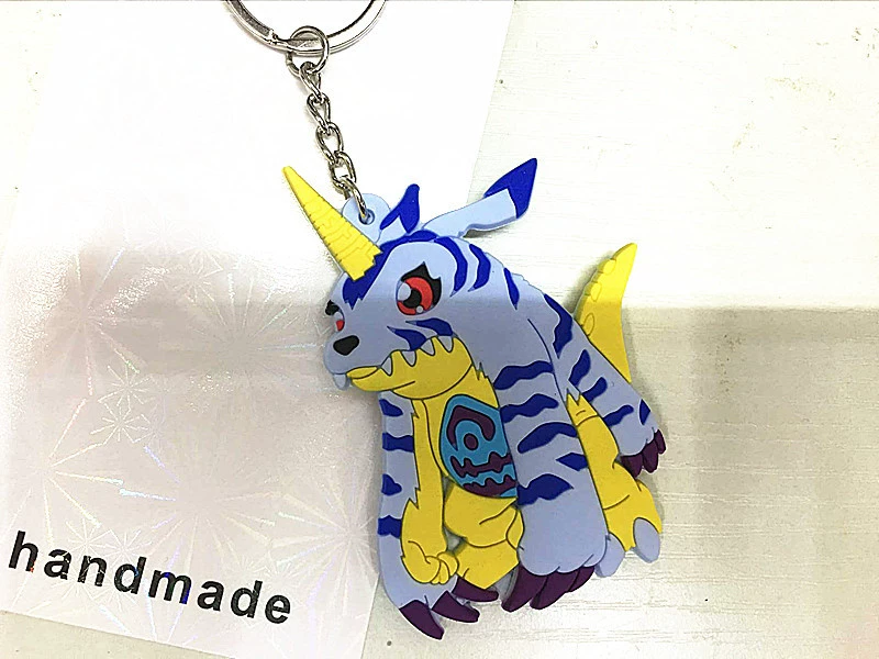 Double-sided monster, keychain PVC from soft rubber, pet