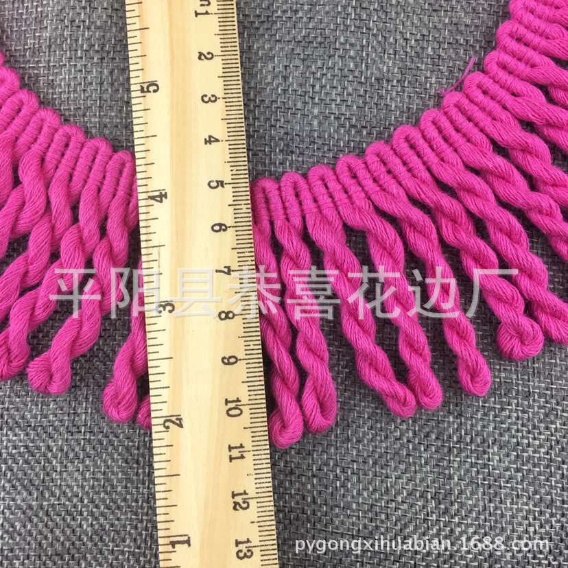 6公分纯棉流苏绳
