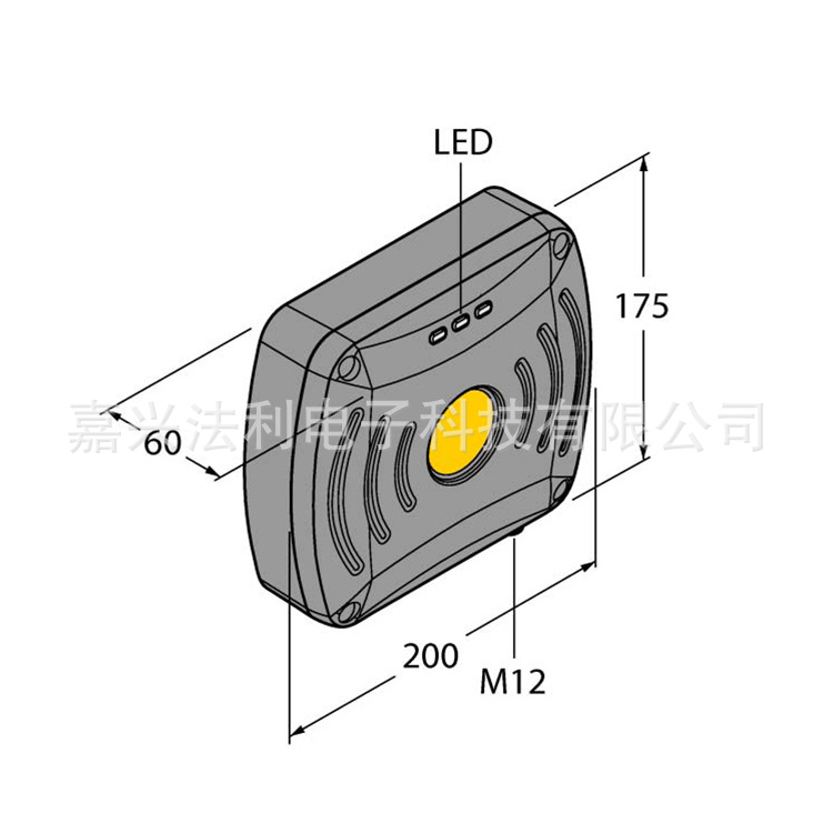 图尔克TN840/920-Q175L200-H1147超高频读写头RFID读写器读头
