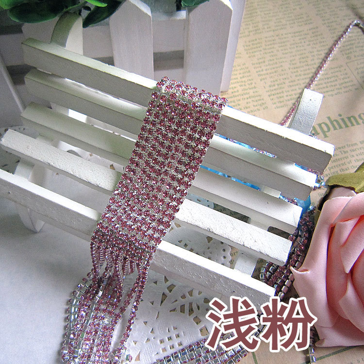 彩色密爪链浅粉